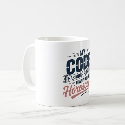 Funny Coding Quote AI Programmer Design コーヒーマグカップ (正面左)