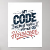 Funny Coding Quote AI Programmer Design ポスター (正面)