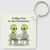 Funny Coffee and Aliens キーホルダー (裏面)