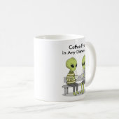 Funny Coffee and Aliens コーヒーマグカップ (正面右)