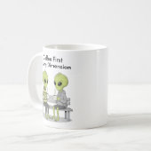 Funny Coffee and Aliens コーヒーマグカップ (正面左)