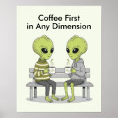 Funny Coffee and Aliens ポスター (正面)