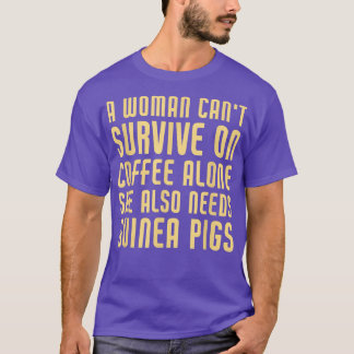Funny Coffee And Guinea Pigs Lover Tシャツ