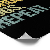 Funny Coffee Dogs Sourdough Bread Baking Sourdough ポスター (角)