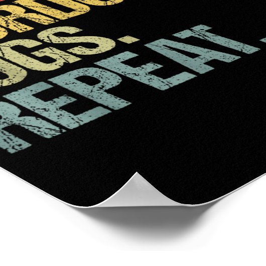 Funny Coffee Dogs Sourdough Bread Baking Sourdough ポスター (角)