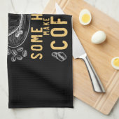 Funny Coffee Drinker Barista Humor キッチンタオル (四つ折り)