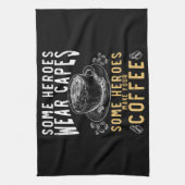 Funny Coffee Drinker Barista Humor キッチンタオル (縦)