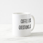 Funny Coffee Drinker Not Morning Person コーヒーマグカップ (正面右)