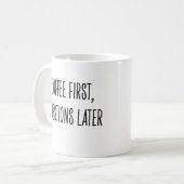 Funny Coffee Drinker Not Morning Person コーヒーマグカップ (正面左)