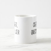 Funny Coffee Drinker Not Morning Person コーヒーマグカップ (中央)