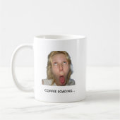 Funny Coffee Loading System Online Meme Mug コーヒーマグカップ (左)