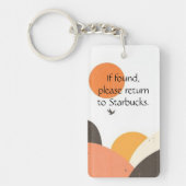 Funny Coffee Lover Keychain キーホルダー (正面)