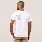 Funny Coffee Lover Quote Minimalist Sketch T-Shirt Tシャツ (裏面フル)