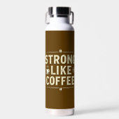Funny Coffee Lover Stainless Steel Bottle ウォーターボトル (正面)