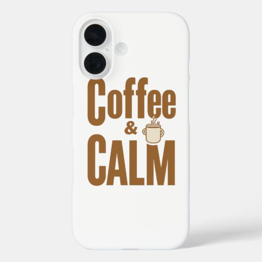 Funny Coffee Lover's Zen Quote Case-Mate iPhoneケース (裏面)
