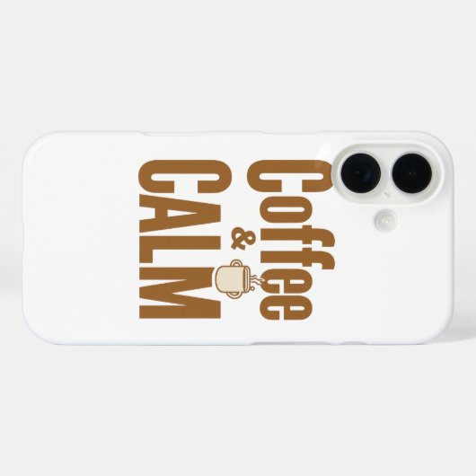 Funny Coffee Lover's Zen Quote Case-Mate iPhoneケース (裏面 (横))