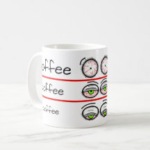 Funny Coffee Mood Levels Design