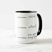 funny coffee mug マグカップ (正面右)