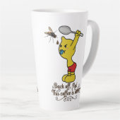 Funny Coffee Mug Back Off Fly! This Coffee is MINE カフェラテマグ (右アングル)
