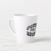 Funny Coffee Mug - "Coffee Makes Me Nicer" カフェラテマグ (左アングル)