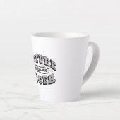 Funny Coffee Mug - "Coffee Makes Me Nicer" カフェラテマグ (右アングル)