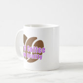 Funny Coffee Mug First Coffee Then Reality コーヒーマグカップ (正面左)