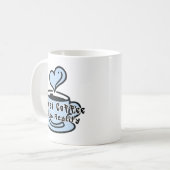 Funny Coffee Mug First Coffee Then Reality コーヒーマグカップ (正面左)