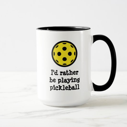 Funny coffee mug for pickleball player マグカップ (右)