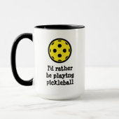 Funny coffee mug for pickleball player マグカップ (左)