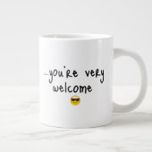 Funny Coffee Quote | Sarcastic Gift Idea | Minimal ジャンボコーヒーマグカップ (右)