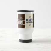 Funny Coffee Quote Travel Mug – Flat Typographic  トラベルマグ (中央)