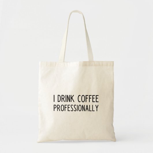 Funny Coffee Slogan Tote Bag トートバッグ (正面)