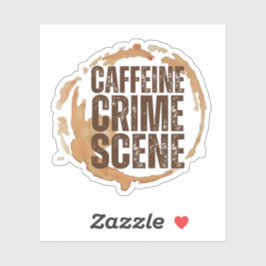 Funny Coffee Stain for Coffee Lovers Quote  シール