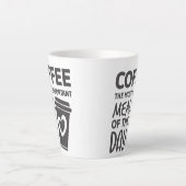 Funny Coffee The Most Important Meal of The Day カフェラテマグ (正面)