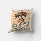 Funny Coffee Time Girl in the Morning クッション (裏面)