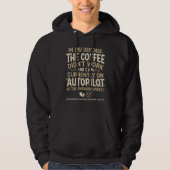 Funny Coffee Typography パーカ (正面)