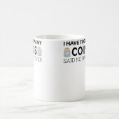 Funny Coin Collector For Kid Cool Numismatist コーヒーマグカップ (中央)