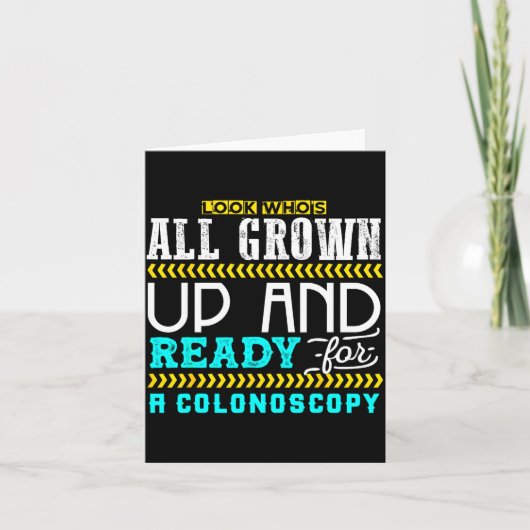 Funny Colonoscopy Joke Medical Humor Checkup  カード (正面)