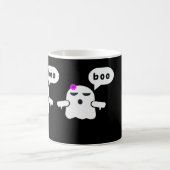 Funny Colorful Boo of Disapproval Girl コーヒーマグカップ (中央)
