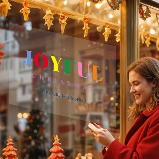 Funny Colorful Brightest Joyful Christmas Quote ウィンドウサイン