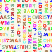 Funny colorful Christmas lettering holiday blanket フリースブランケット