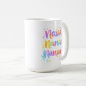 Funny Colorful Dreamy Quote Paint Splashes Rainbow コーヒーマグカップ (正面右)