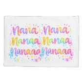 Funny Colorful Dreamy Quote Paint Splashes Rainbow 枕カバー (裏面)