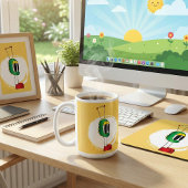 Funny, Colorful, Quirky, Cartoon Character コーヒーマグカップ