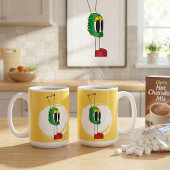 Funny, Colorful, Quirky, Cartoon Character コーヒーマグカップ