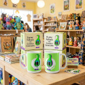 Funny, Colorful, Quirky, Cartoon Character コーヒーマグカップ