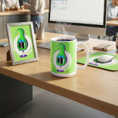 Funny, Colorful, Quirky, Cartoon Character コーヒーマグカップ