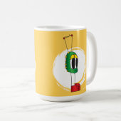 Funny, Colorful, Quirky, Cartoon Character コーヒーマグカップ (正面右)