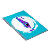 Funny, Colorful, Quirky, Cartoon Character ノートブック (右側)