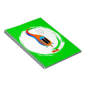 Funny, Colorful, Quirky, Cartoon Character ノートブック (右側)